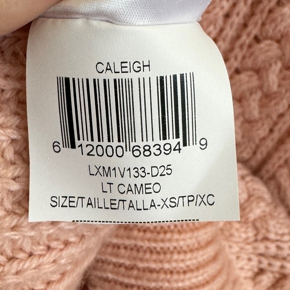 BCBGMAXAZRIA Wool & Alpaca Caleigh Cable Knit Sweater, Size XS - Picture 6 of 6